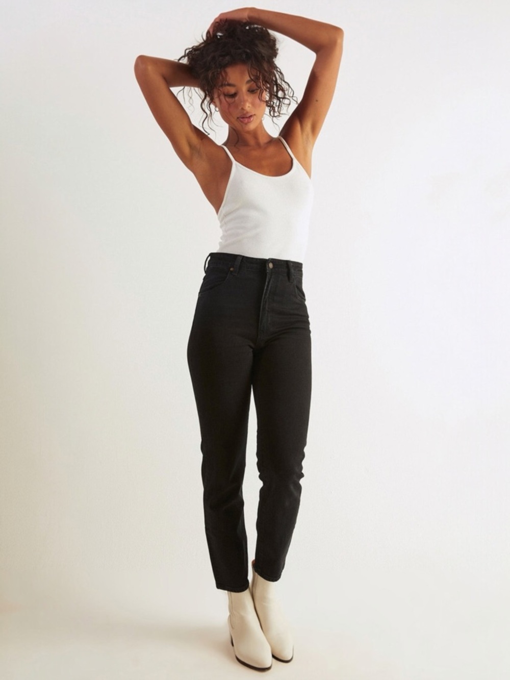 ROLLA’S • Dusters High Rise Slim Jean in Comfort Jet Black
